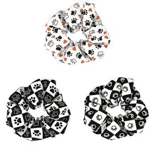 NWT-3pc Cute Animal Print Scrunchie Set